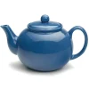 Light Blue Stoneware Teapot- Teapots