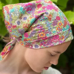 Lime Ciara Square Bandana- Handkerchiefs|Scarves & Wraps