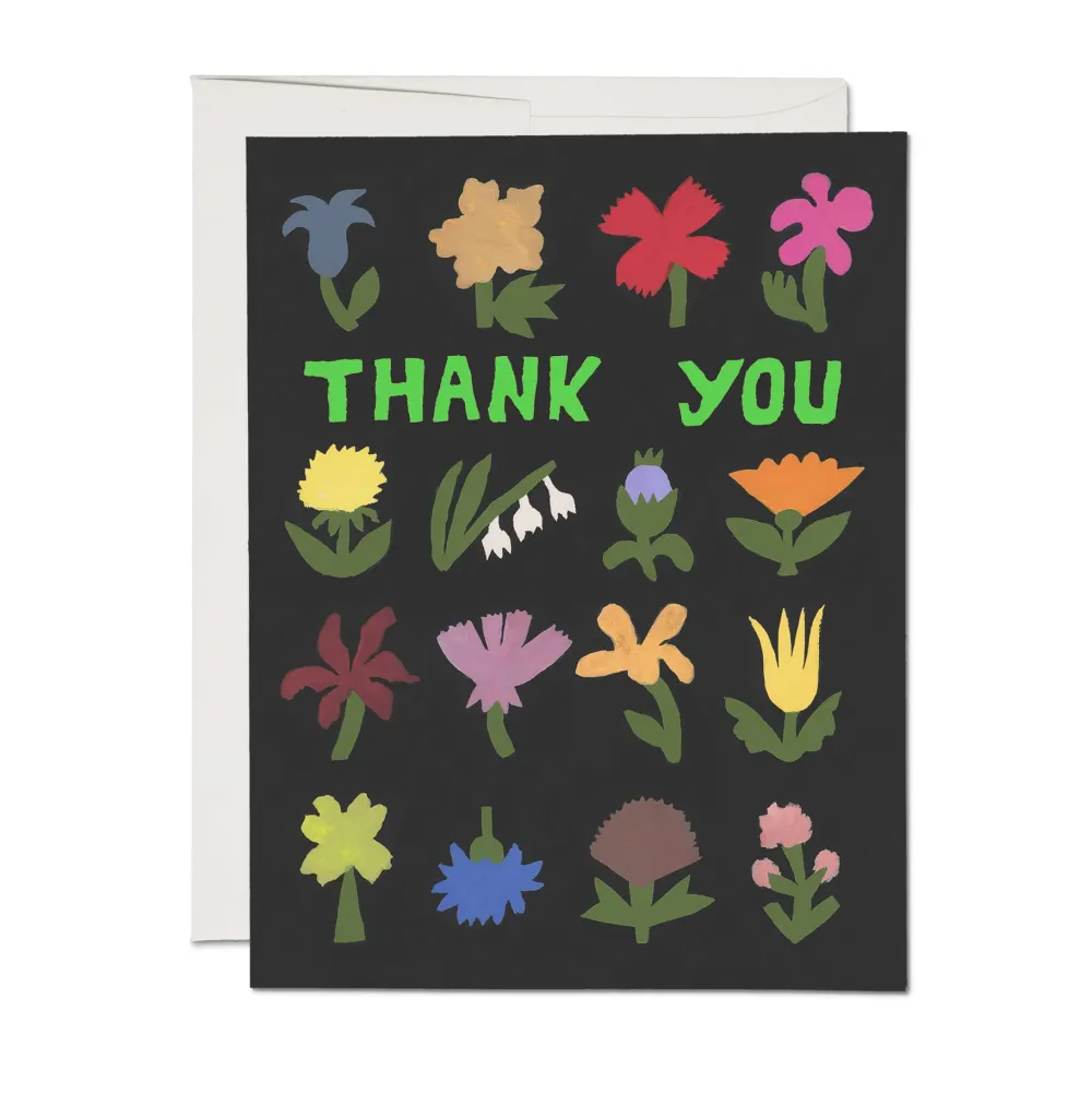 Little Flowers Thank You Card- Greeting Cards