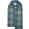 Lochcarron of Scotland Alba Chisholm Hunting Blue Extra Fine Merino Stole- Scarves & Wraps