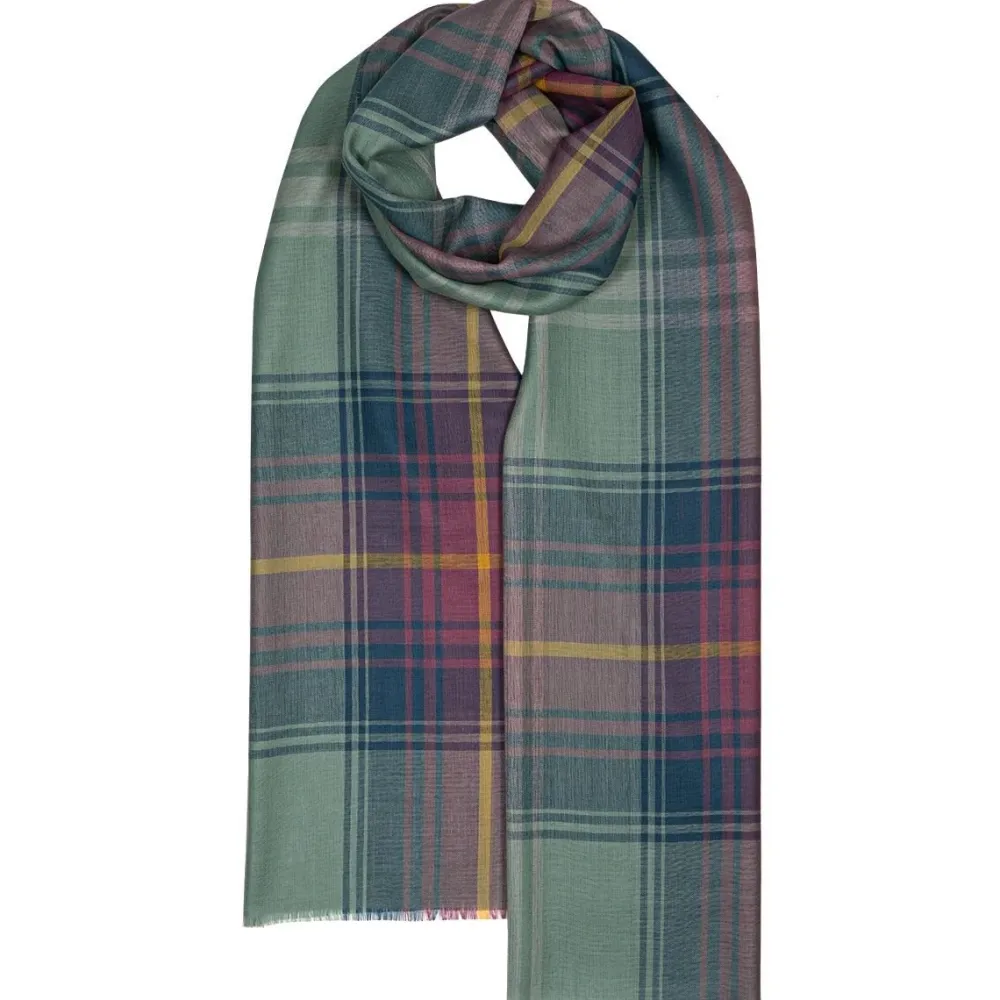 Lochcarron of Scotland Alba Hame Extra Fine Merino Stole- Scarves & Wraps