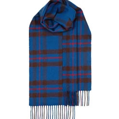 Lochcarron of Scotland Bowhill Elliot Modern Tartan Lambswool Scarf- Scarves & Wraps