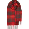 Lochcarron of Scotland Bowhill Cameron Modern Tartan Lambswool Scarf- Scarves & Wraps