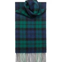 Lochcarron of Scotland Bowhill Scarf Black Watch Modern- Scarves & Wraps