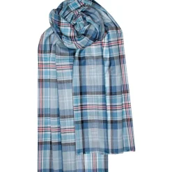 Lochcarron of Scotland Diana Princess of Wales Memorial Tartan Extra Fine Merino Stole- Scarves & Wraps