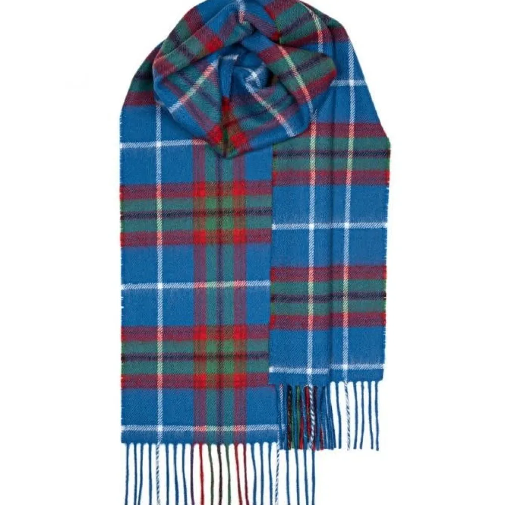Lochcarron of Scotland Edinburgh Tartan Lambswool Scarf- Scarves & Wraps