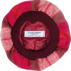 Lochcarron of Scotland Hunting Rose Tartan Brushed Wool Tam- Hats