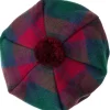 Lochcarron of Scotland Lindsay Modern Tartan Brushed Wool Tam- Hats