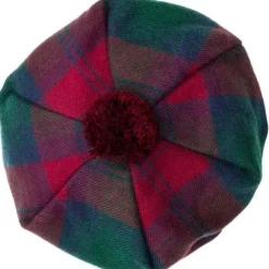 Lochcarron of Scotland Lindsay Modern Tartan Brushed Wool Tam- Hats