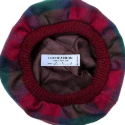 Lochcarron of Scotland Lindsay Modern Tartan Brushed Wool Tam- Hats