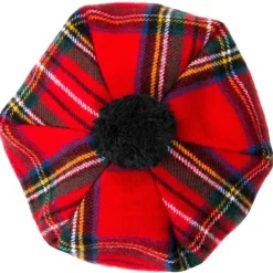 Lochcarron of Scotland Royal Stewart Tartan Brushed Wool Tam- Hats