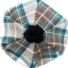 Lochcarron of Scotland Stewart Blue Dress Tartan Brushed Wool Tam- Hats