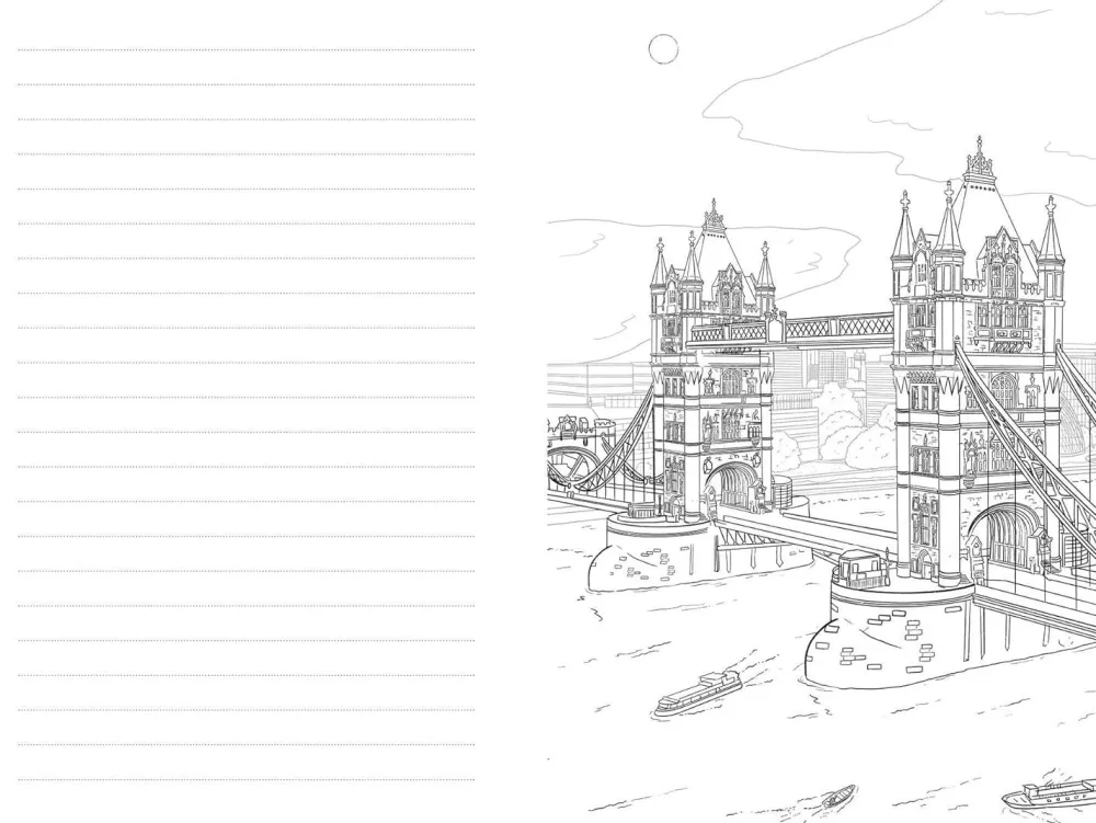 London: A Color Your Own Travel Journal- Coloring Books & Crafts|Books
