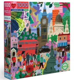 London Life 1000 Piece Square Jigsaw Puzzle- Games & Puzzles
