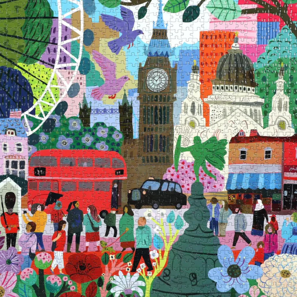 London Life 1000 Piece Square Jigsaw Puzzle- Games & Puzzles