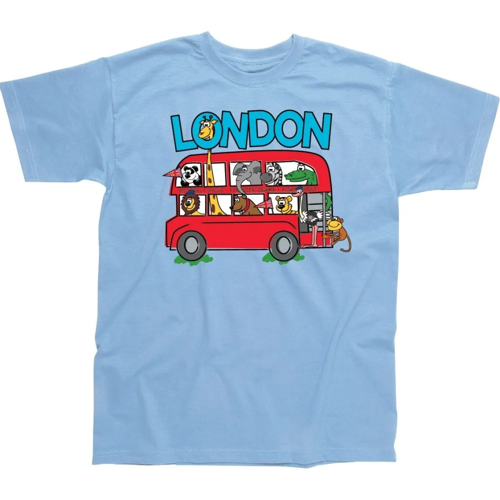 London’s Kids T-Shirt Blue Age 1-2- Souvenirs|Childrenswear