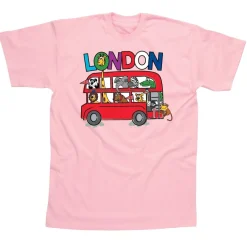 London’s Kids T Shirt Pink Age 1-2- Souvenirs|Childrenswear