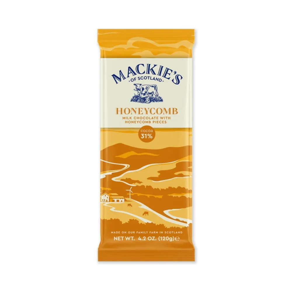 Mackie's Honeycomb Milk Chocolate Bar- British Chocolate