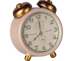 Maileg Alarm Clock, Mouse - Powder- Maileg|Toys