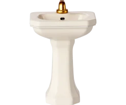 Maileg Bathroom Sink, Mouse - Off White- Maileg|Toys