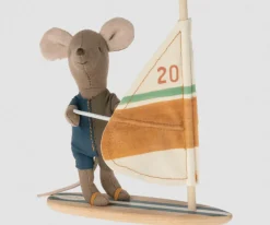 Maileg Beach Mice Surfer, Little Brother- Maileg|Toys
