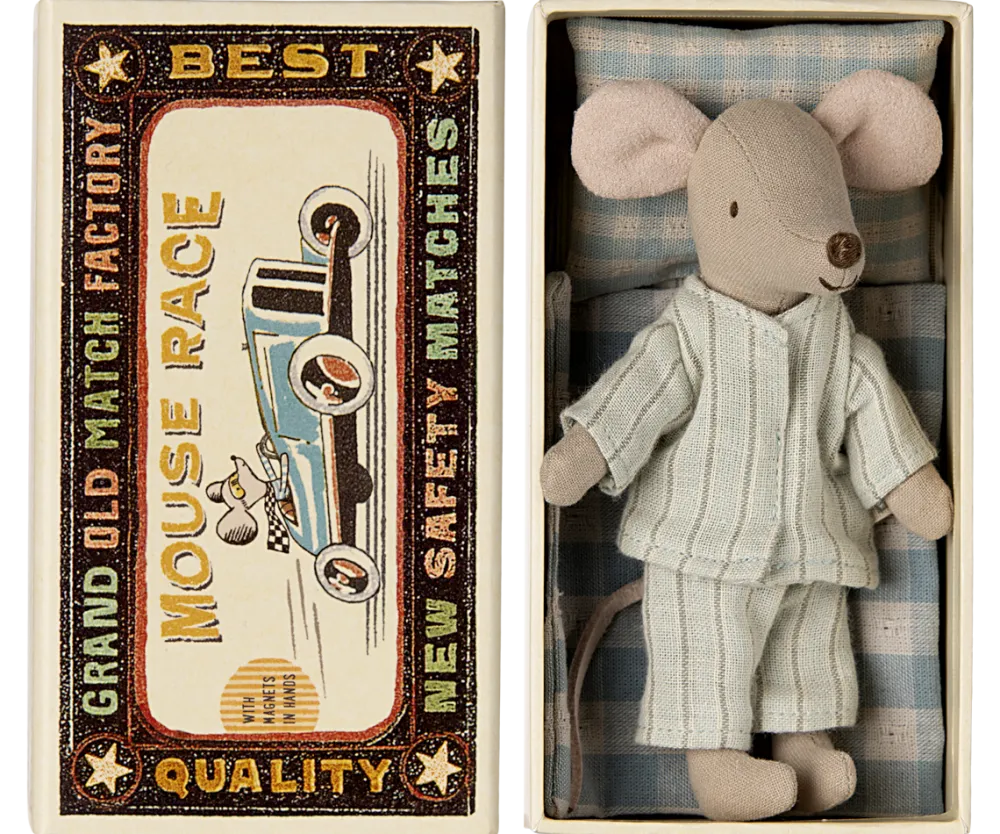 Maileg Big Brother Mouse in Matchbox - Mint- Maileg|Soft Toys