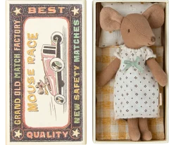 Maileg Big Sister Mouse in Box - White Nightgown- Maileg|Toys