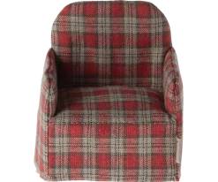 Maileg Chair, Mouse (Red Checker)- Maileg|Toys