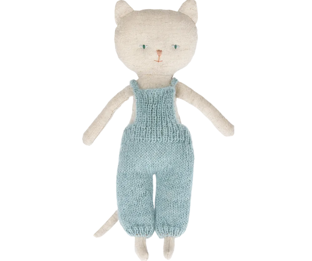 Maileg Chatons, Kitten in Overalls - Blond- Maileg|Soft Toys