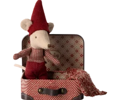 Maileg Christmas Mouse, Baby in Suitcase- Maileg|Toys