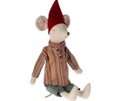 Maileg Christmas Mouse, Medium - Scarf- Maileg|Toys