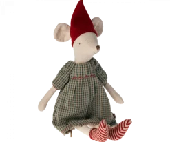 Maileg Christmas Mouse, Medium - Dress- Maileg|Toys