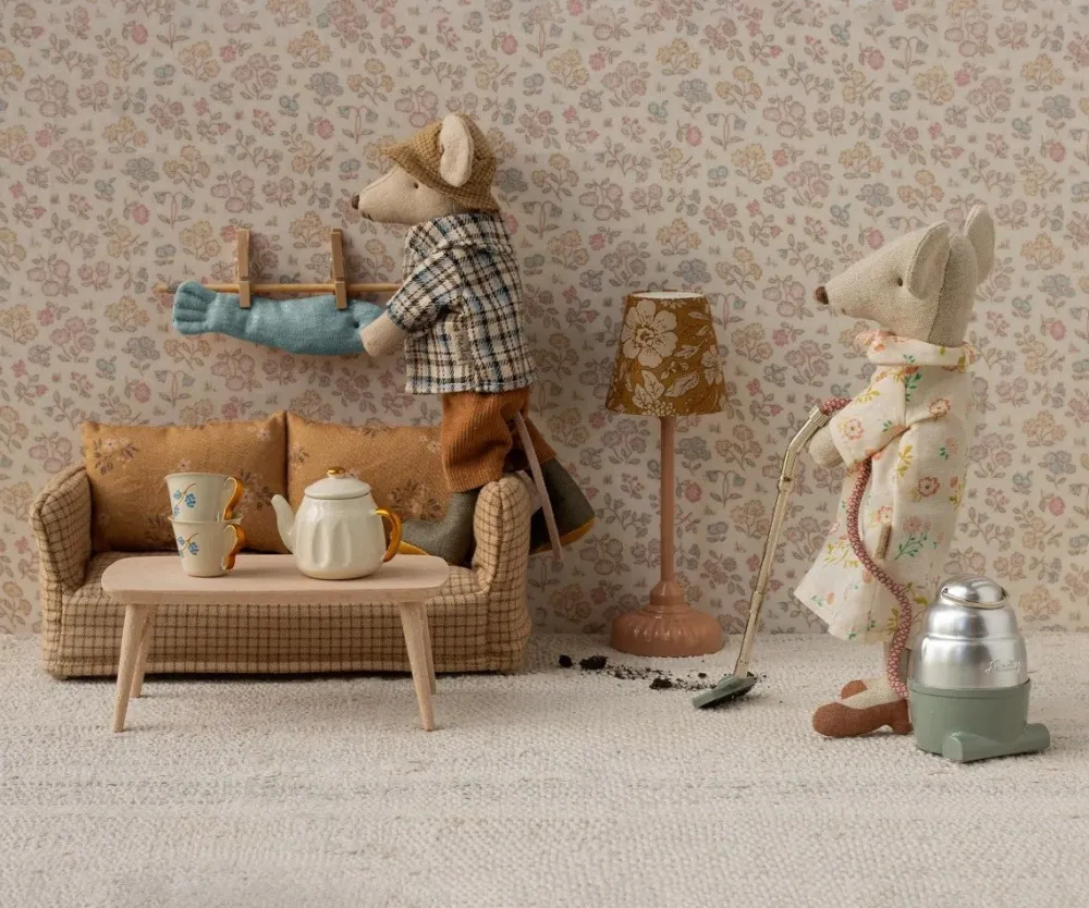 Maileg Coffee Table, Mouse - Nature- Maileg|Toys