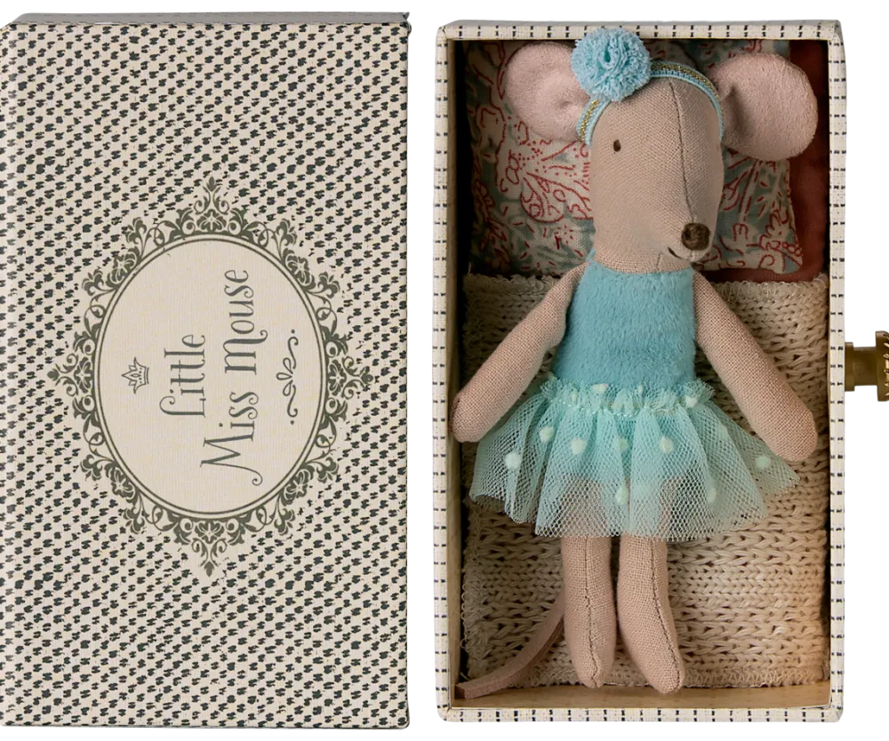 Maileg Dance Mouse in Daybed, Little Sister- Maileg|Soft Toys