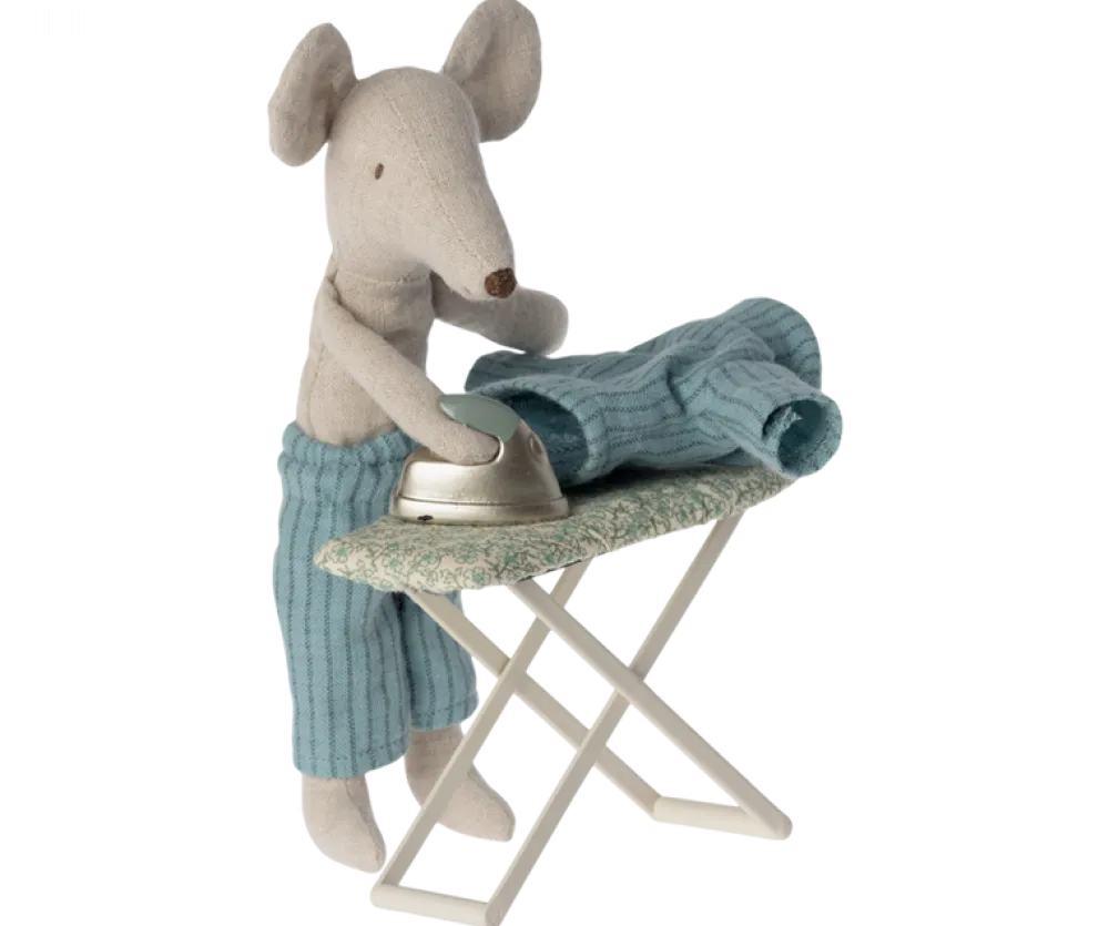 Maileg Iron and Ironing Board, Mouse- Maileg|Toys