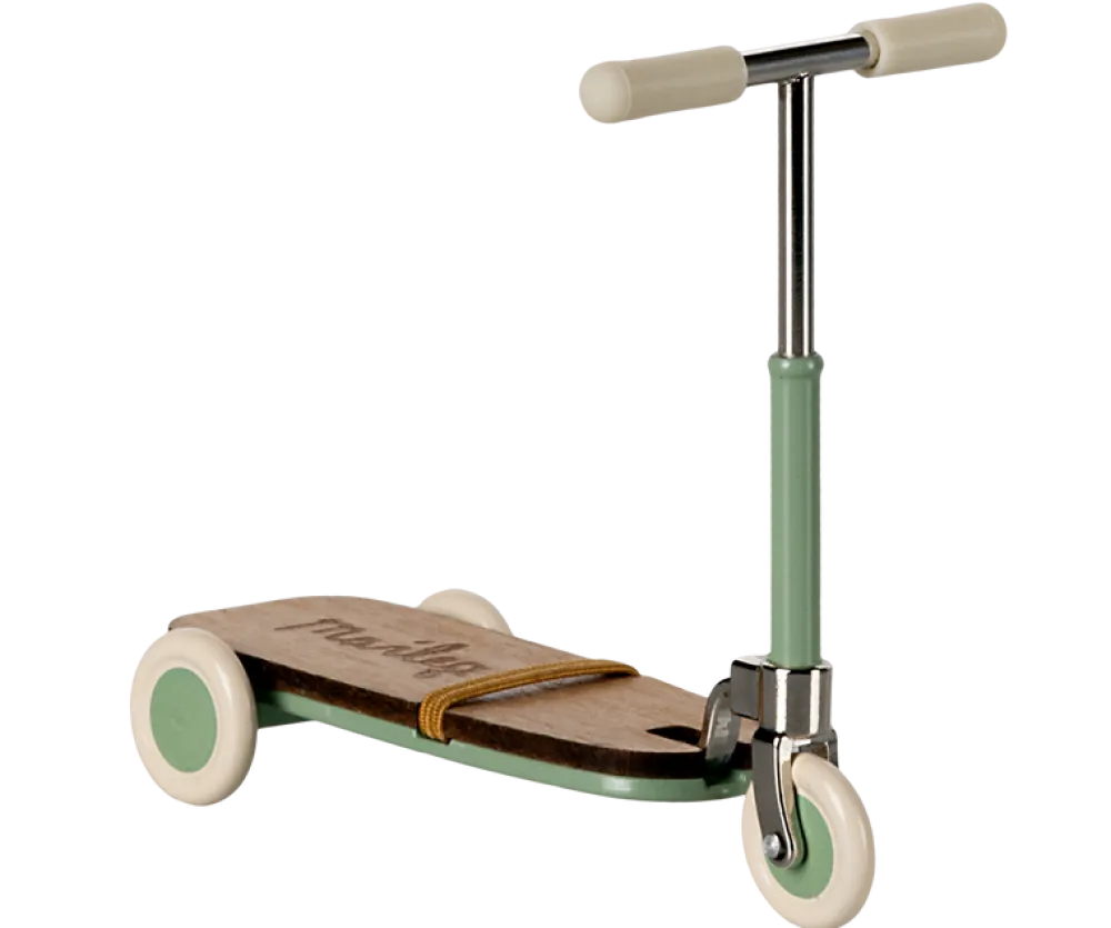 Maileg Kick Board, Mouse - Mint- Maileg|Toys