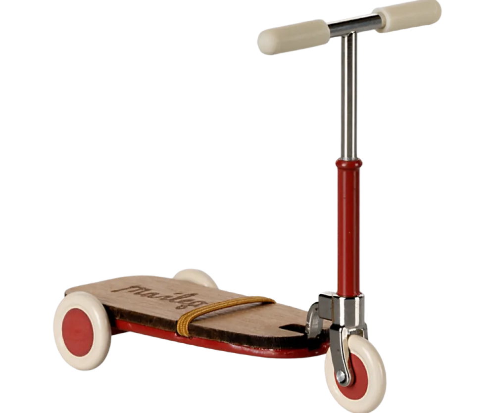 Maileg Kick Board, Mouse (Red)- Maileg|Toys