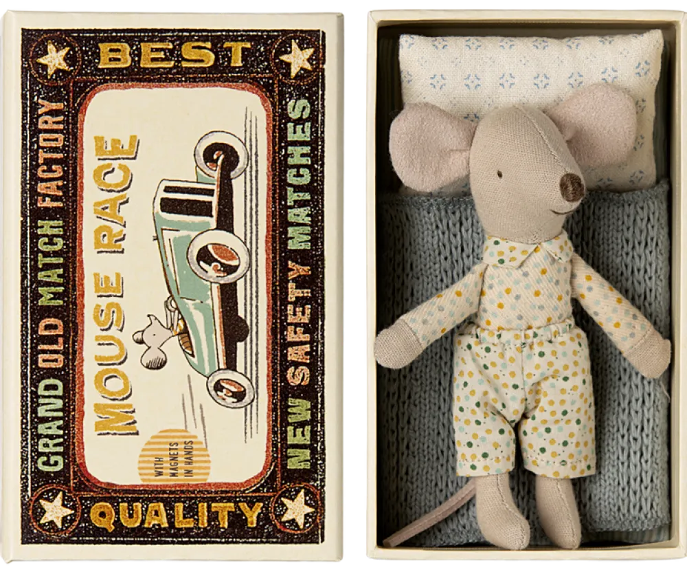 Maileg Little Brother Mouse in Matchbox- Maileg|Soft Toys