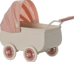 Maileg Mouse Pram, Coral- Maileg