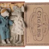 Maileg Mum & Dad Mice in Cigarbox- Maileg|Soft Toys