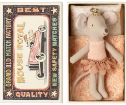 Maileg Princess Mouse, Little Sister in Matchbox- Maileg|Toys