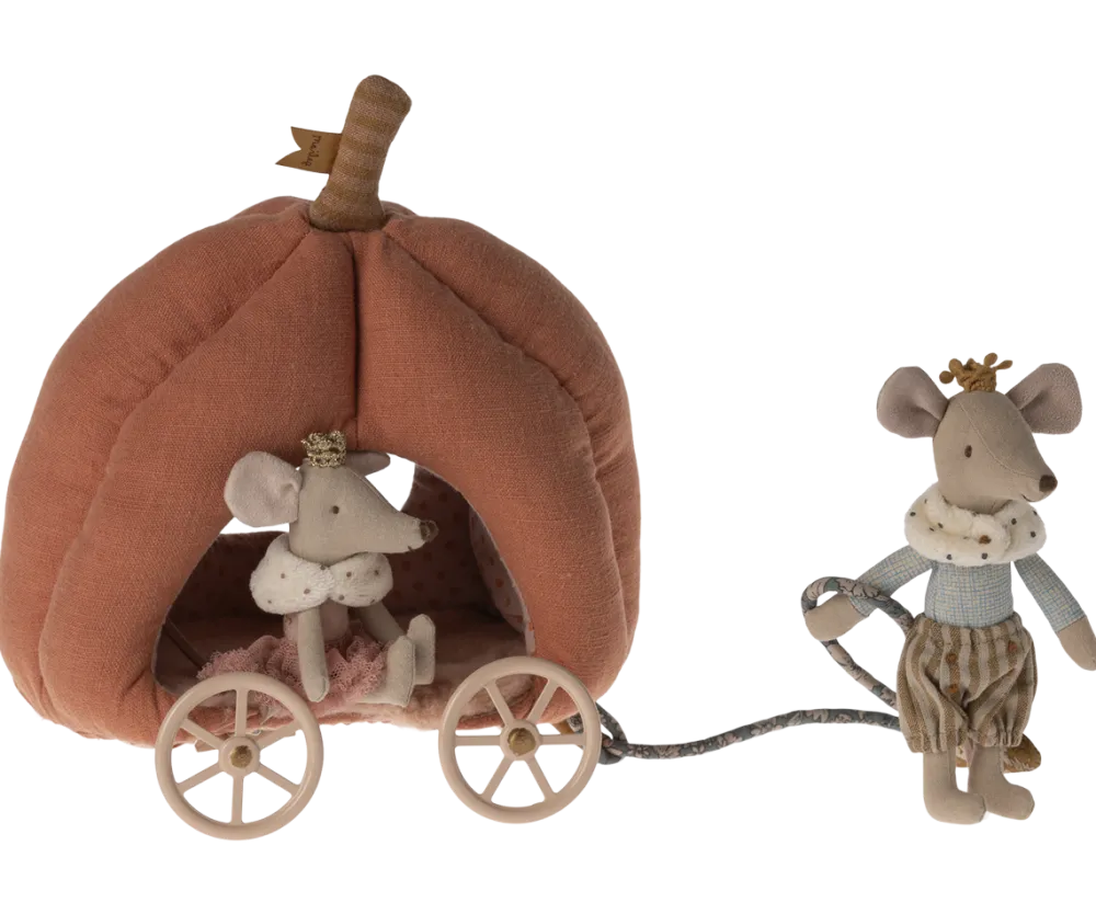 Maileg Pumpkin Carriage, Mouse- Maileg|Toys