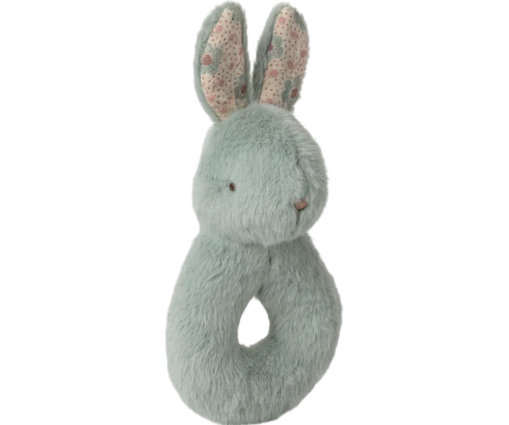 Maileg Rabbit Rattle Set - Mint- Maileg|Soft Toys