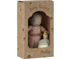 Maileg Rabbit Set, Micro - Sand - Rose- Maileg|Toys