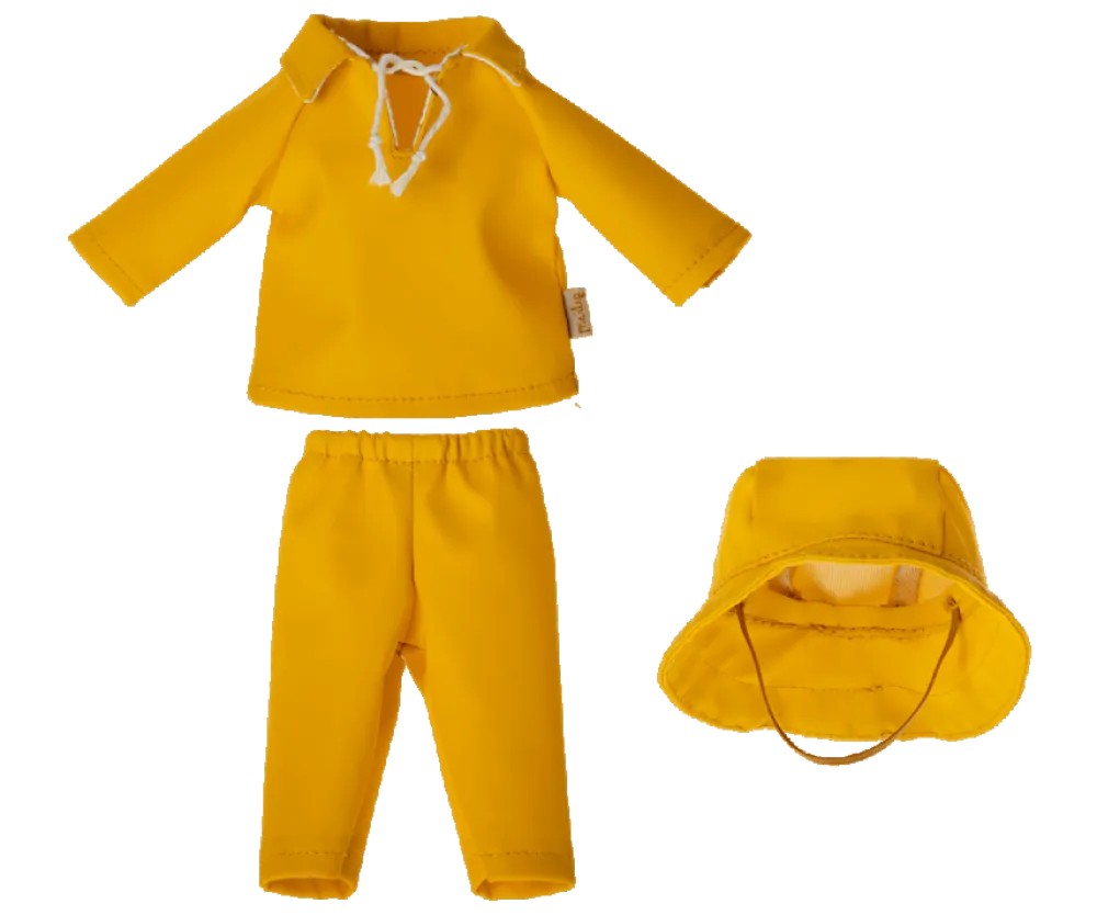 Maileg Rainwear with Hat, Teddy Dad- Maileg|Toys
