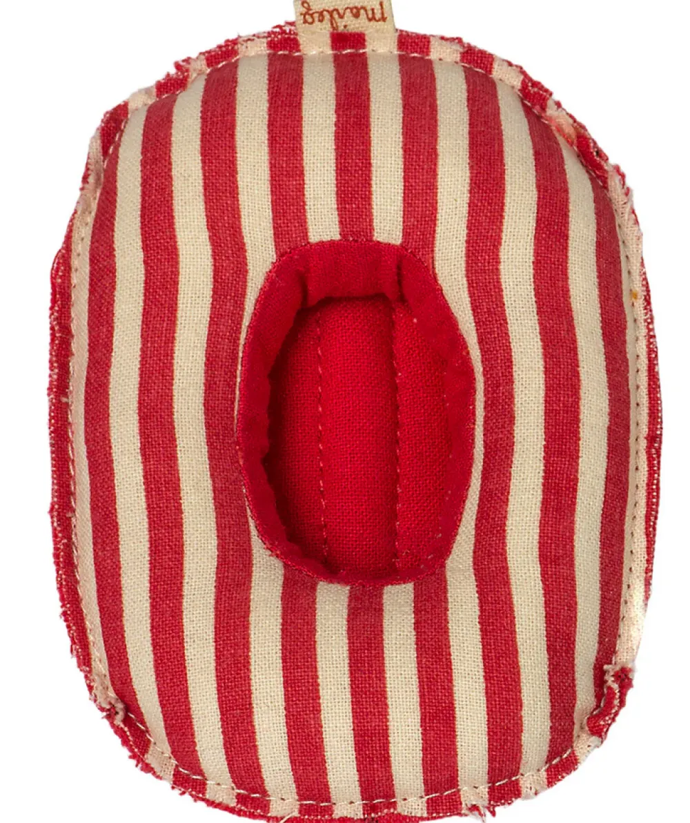 Maileg Red Stripe Rubber Boat for Small Mouse- Maileg|Toys
