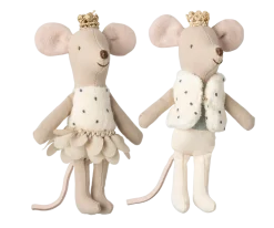 Maileg Royal Twin Mice, Little Sister and Brother in Matchbox- Maileg|Toys