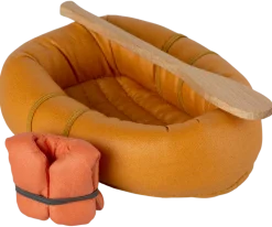 Maileg Rubber Boat, Mouse (Dusty Yellow)- Maileg|Toys
