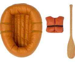 Maileg Rubber Boat, Mouse (Dusty Yellow)- Maileg|Toys