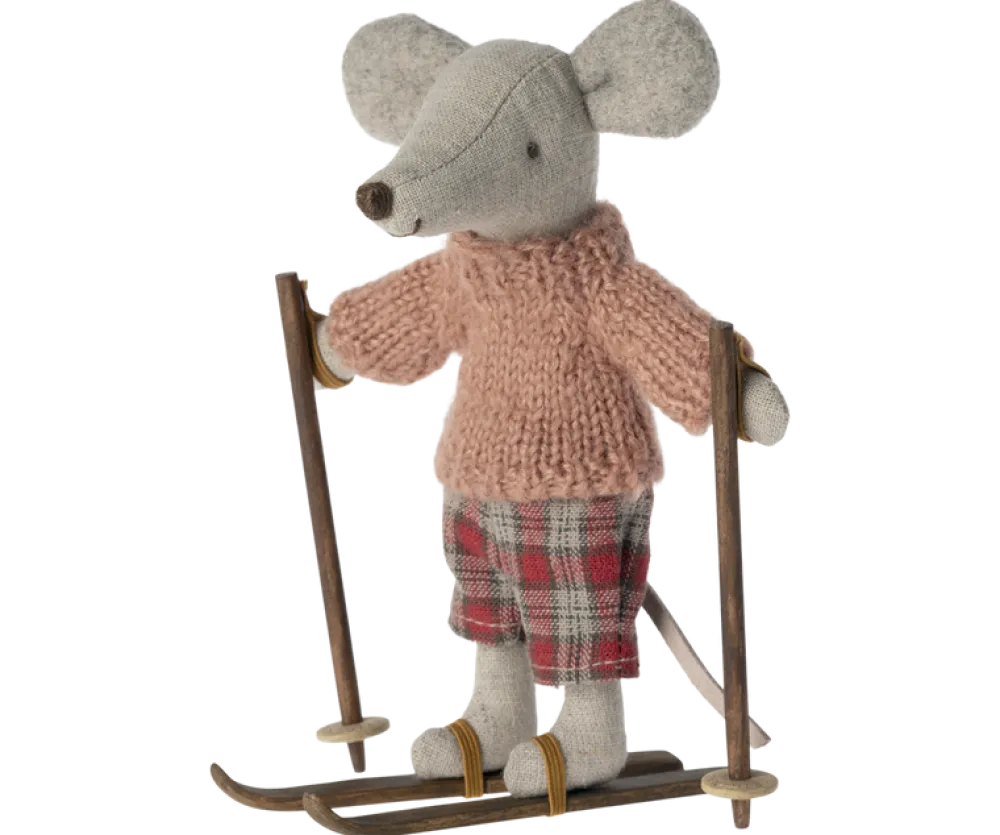 Maileg Ski & Ski Poles, Big Sister & Big Brother- Maileg|Toys